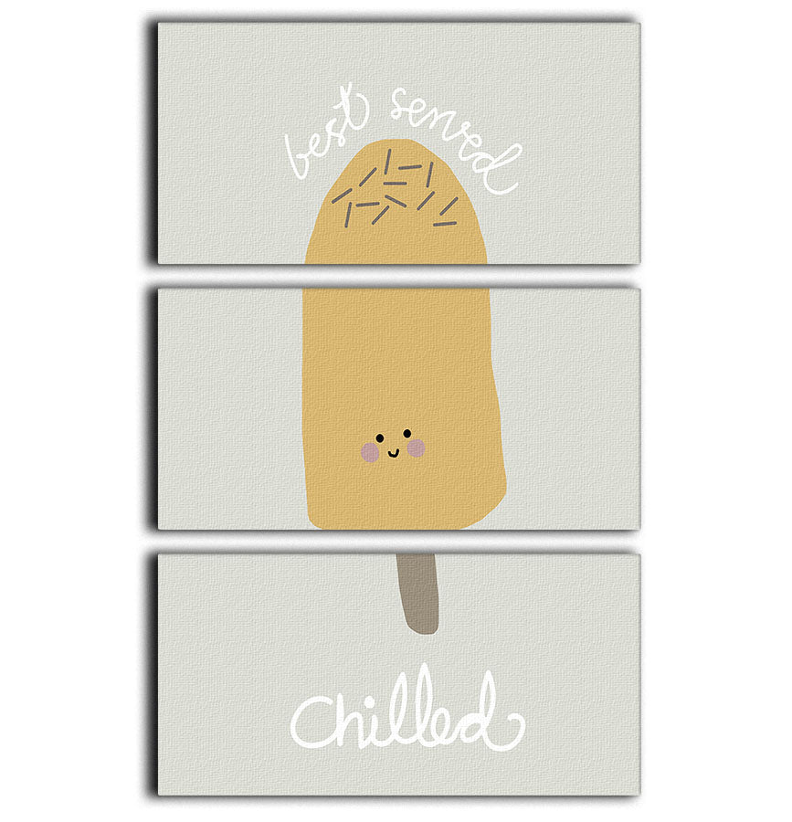 Chilled Ice Cream 3 Split Panel Canvas Print - 1x - 1