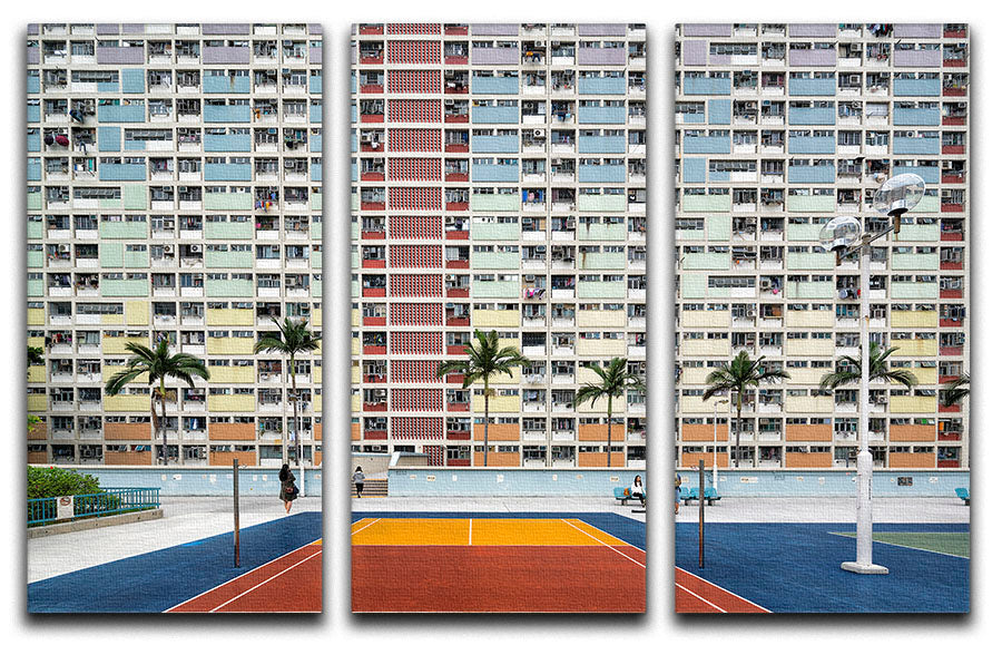 Choi Hung Estate 3 Split Panel Canvas Print - 1x - 1