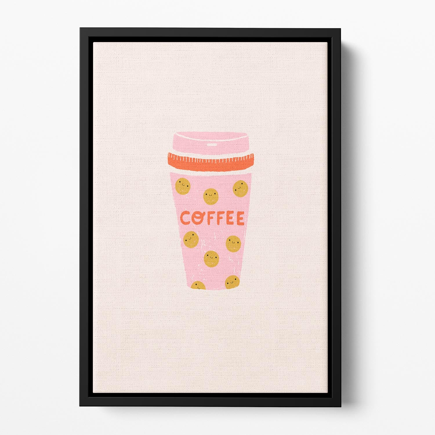 Coffee Floating Framed Canvas - Canvas Art Rocks - 2