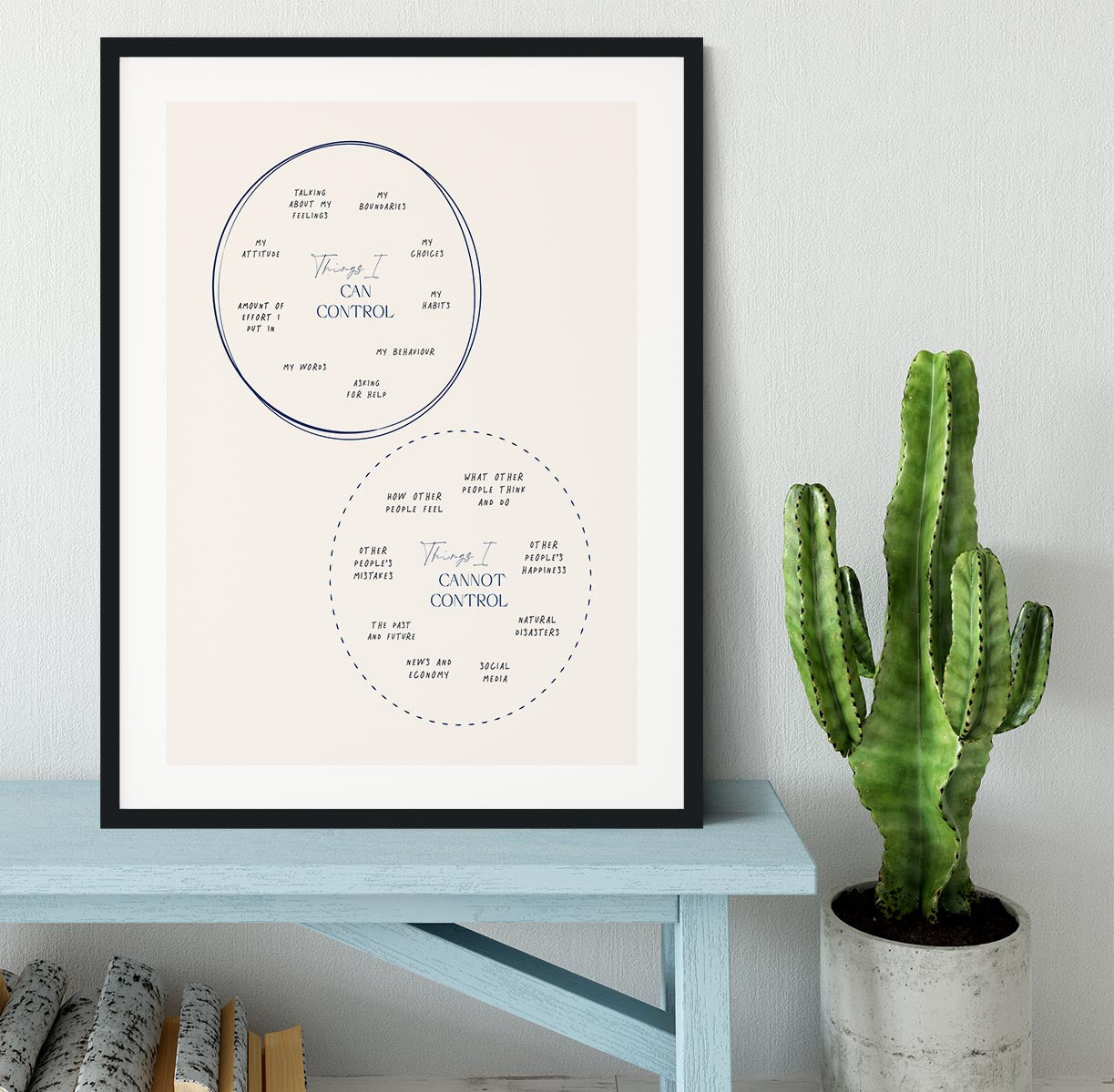 Control Circles Framed Print - Canvas Art Rocks - 1