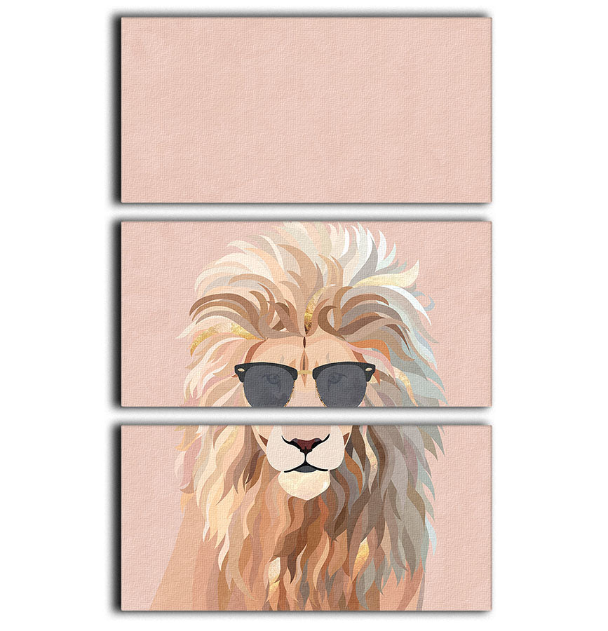 Cool cat lion 3 Split Panel Canvas Print - 1x - 1