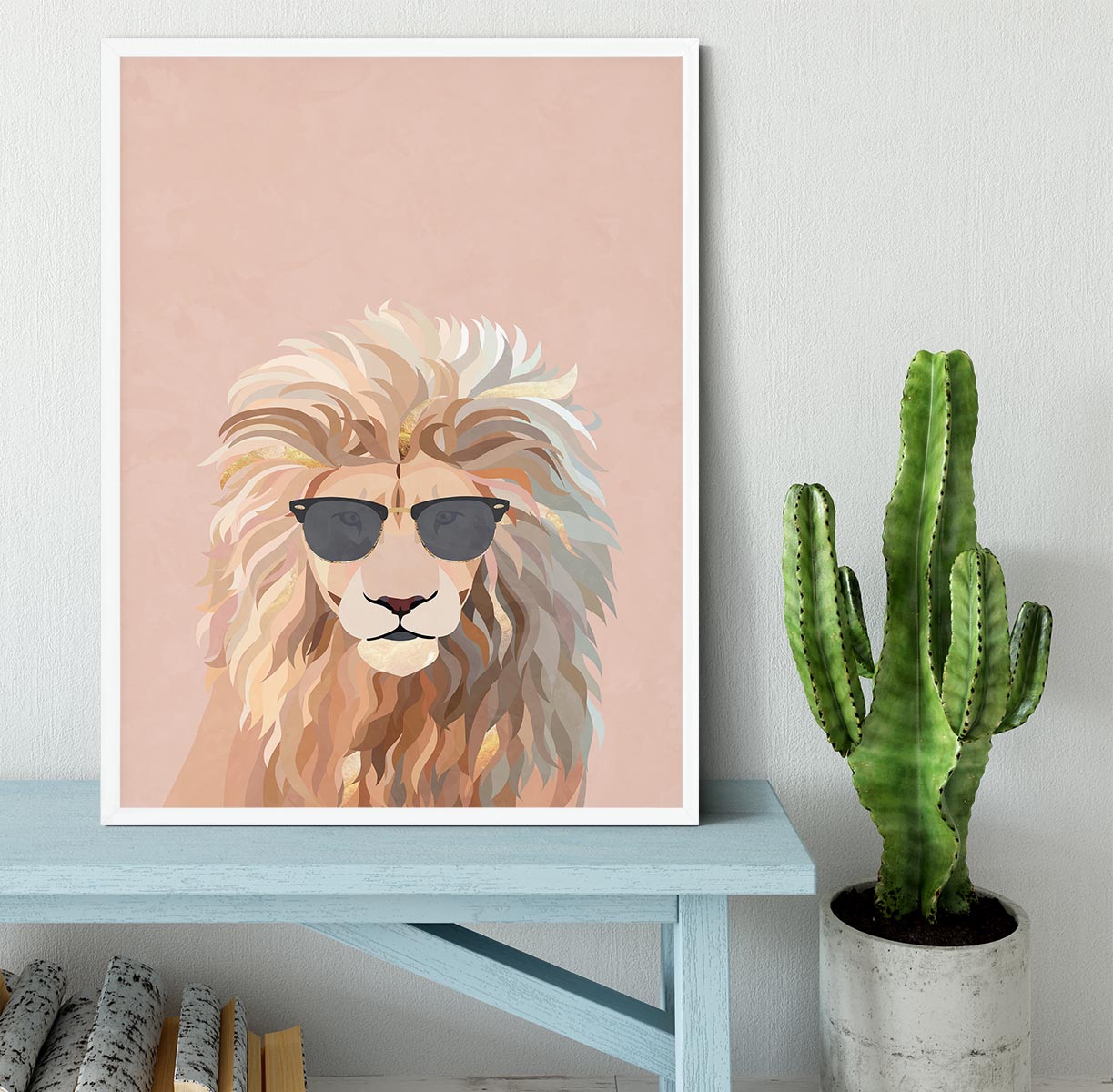 Cool cat lion Framed Print - 1x -6