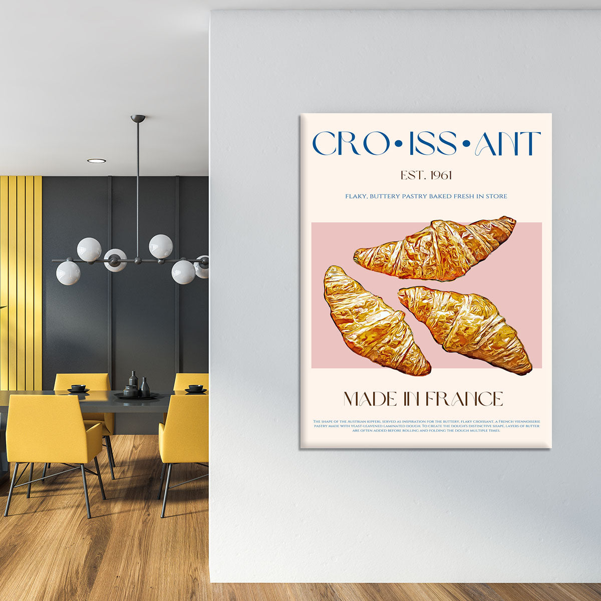 Croissant Print Canvas Print or Poster - Canvas Art Rocks - 4