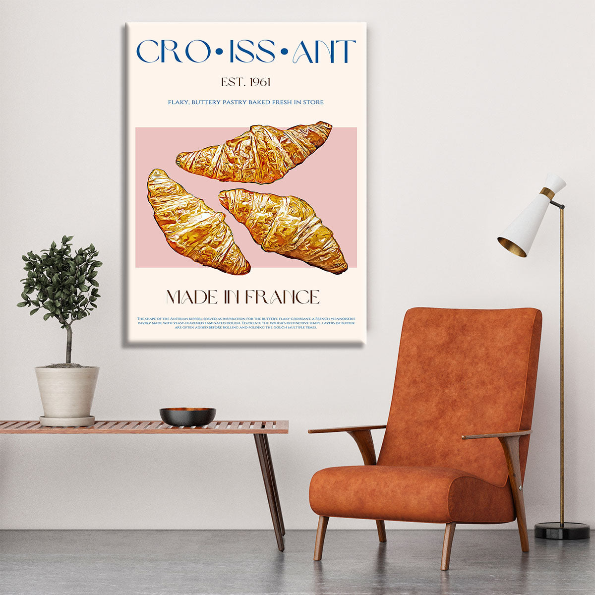 Croissant Print Canvas Print or Poster - Canvas Art Rocks - 6