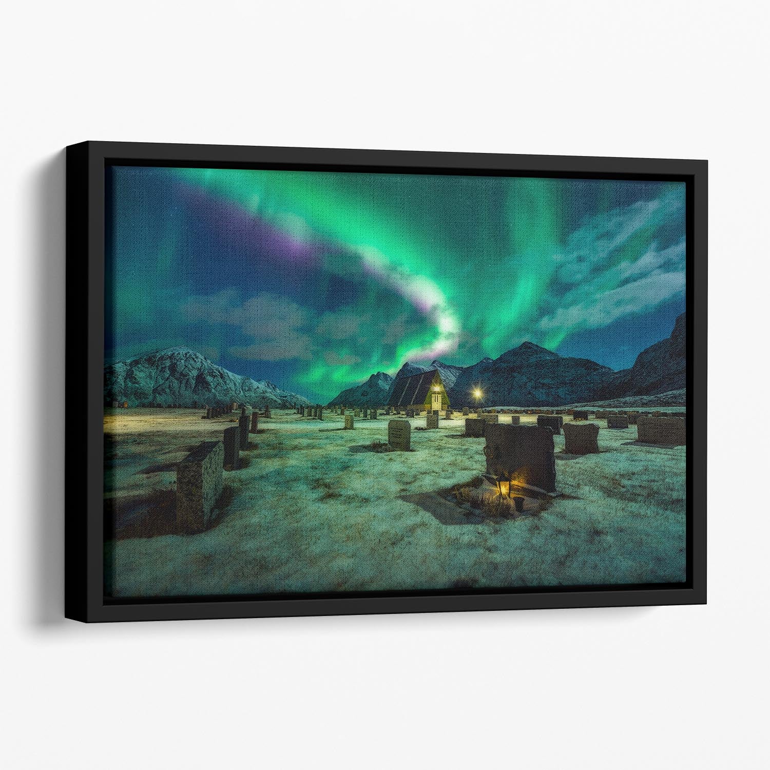 Dacing All Night Long II Floating Framed Canvas - Canvas Art Rocks - 1