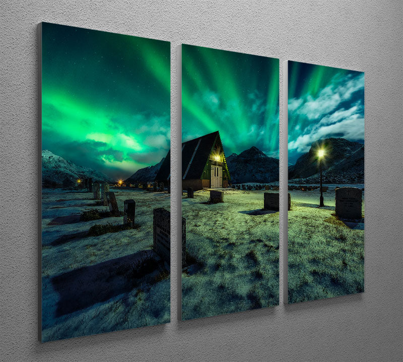 Dancing All Night Long 3 Split Panel Canvas Print - Canvas Art Rocks - 2