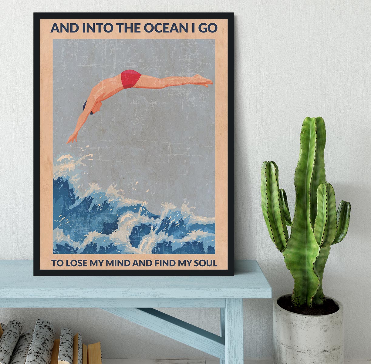 Diver Guy Framed Print - 1x - 2