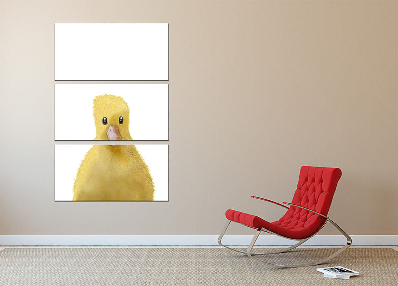 Duck 3 Split Panel Canvas Print - 1x - 2