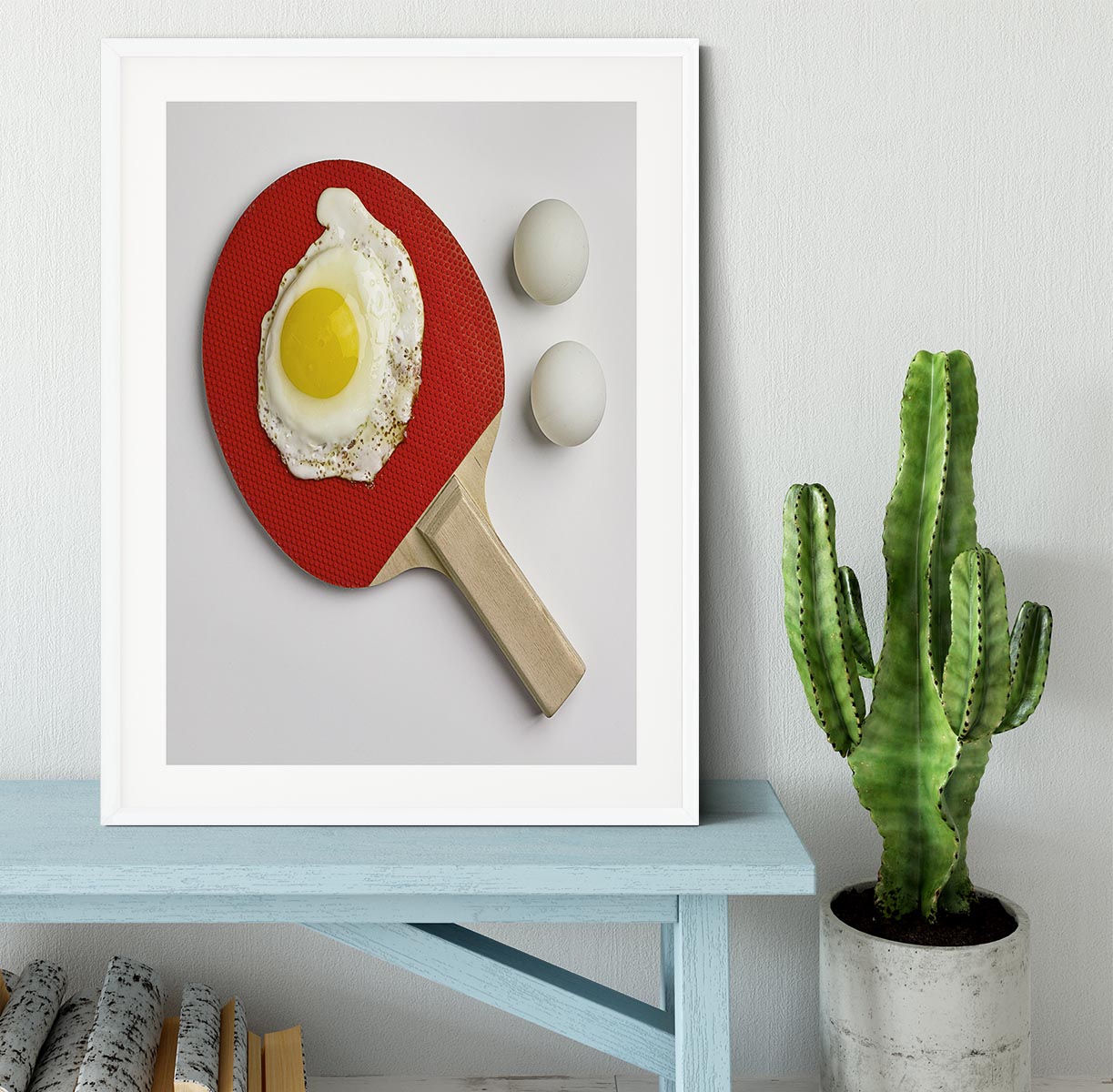 Egg Ping Pong Framed Print - 1x - 5