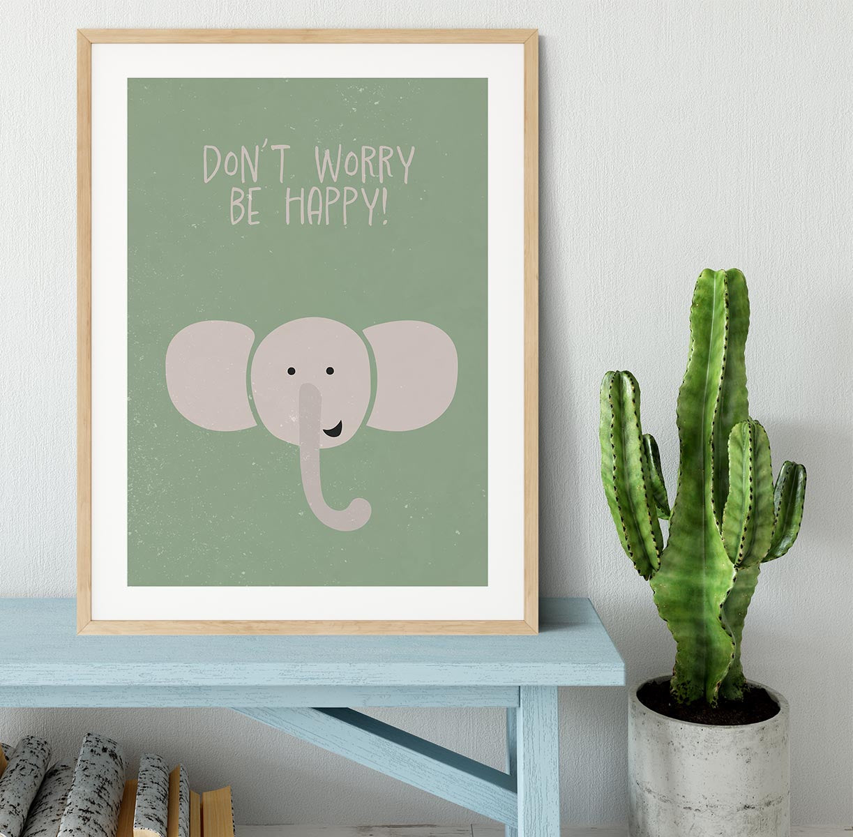 Elephant nursery print Framed Print - 1x - 3