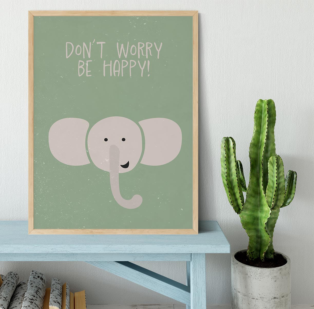 Elephant nursery print Framed Print - 1x - 4