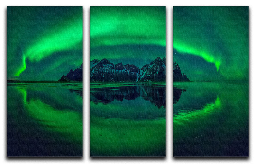 Eye of Stokksnes 3 Split Panel Canvas Print - Canvas Art Rocks - 1