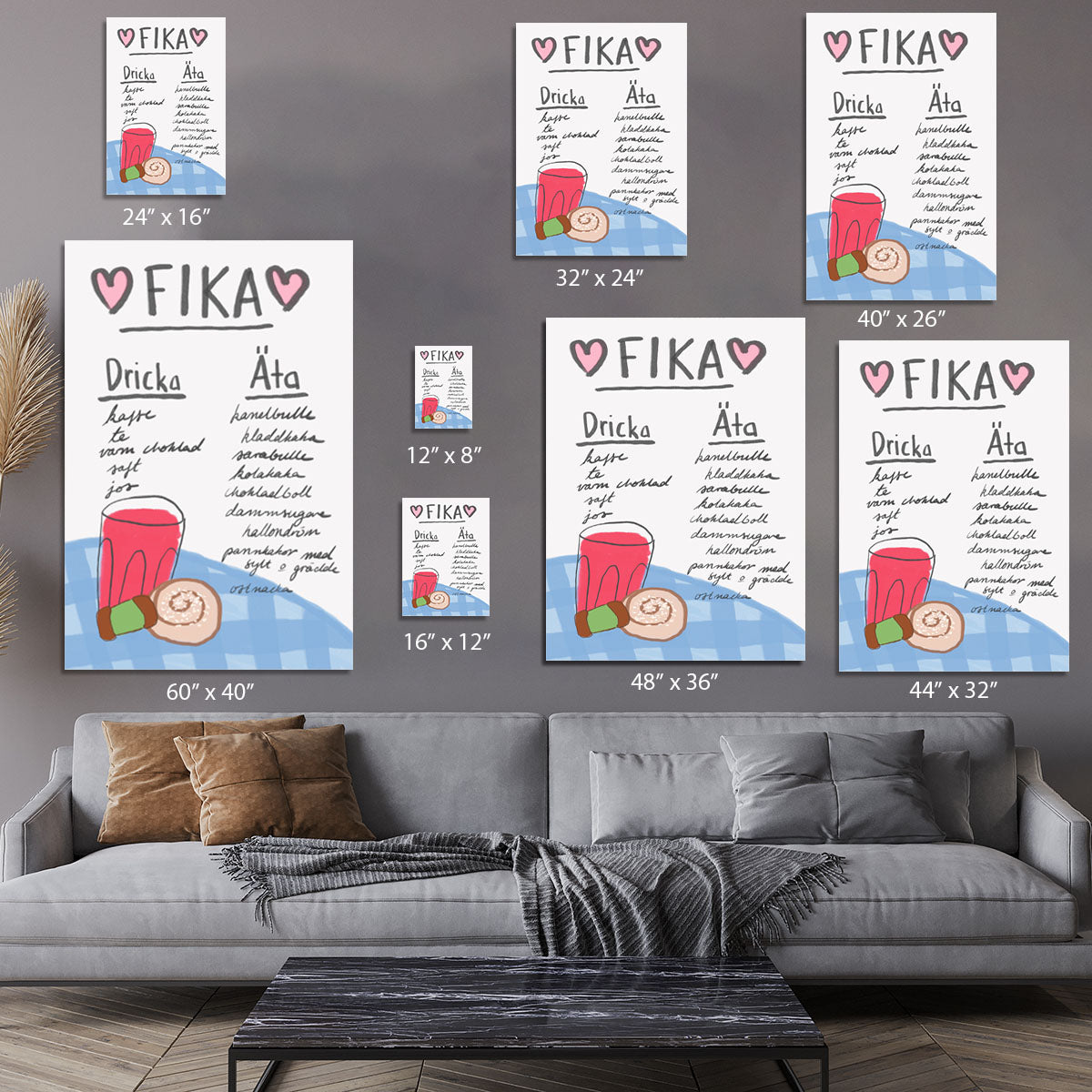 Fika Canvas Print or Poster - Canvas Art Rocks - 7