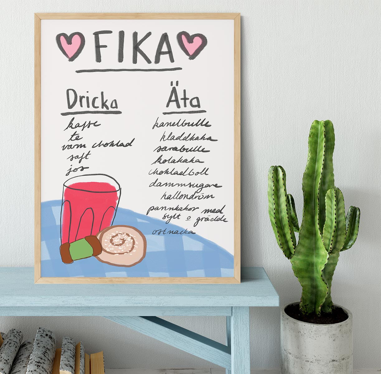 Fika Framed Print - Canvas Art Rocks - 4