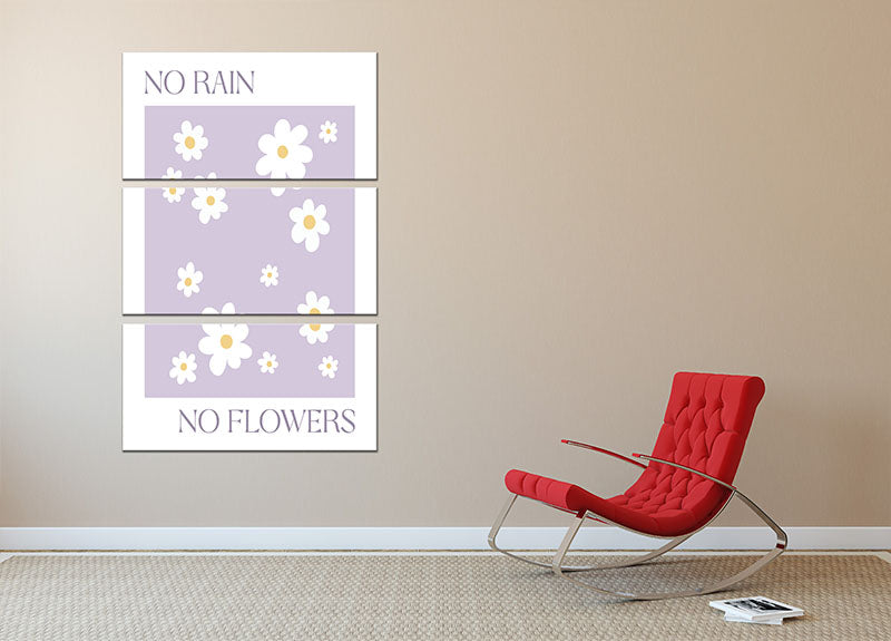 Flowers 3 Split Panel Canvas Print - Canvas Art Rocks - 2