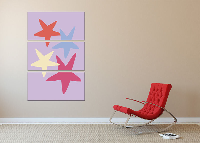 Four Stars 3 Split Panel Canvas Print - 1x - 2