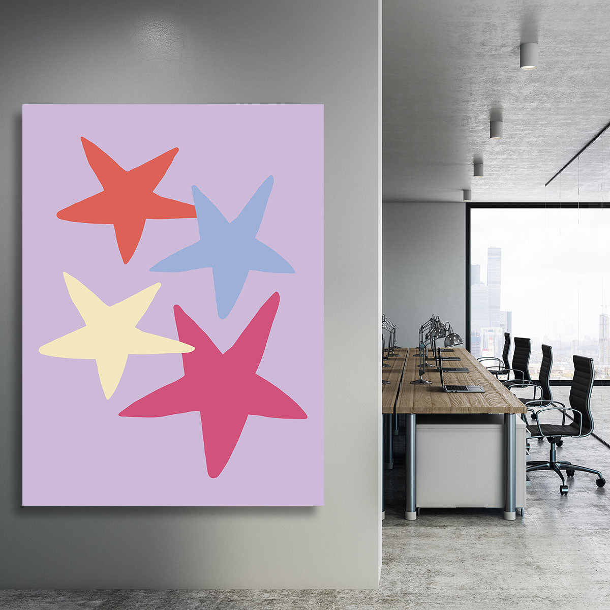 Four Stars Canvas Print or Poster - 1x - 3