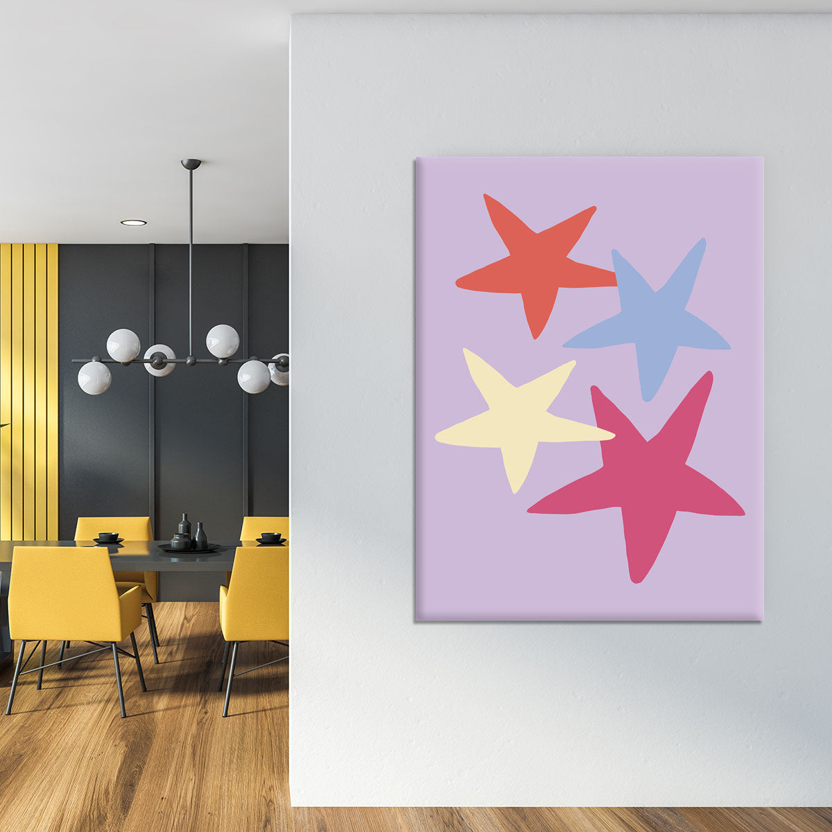 Four Stars Canvas Print or Poster - 1x - 4