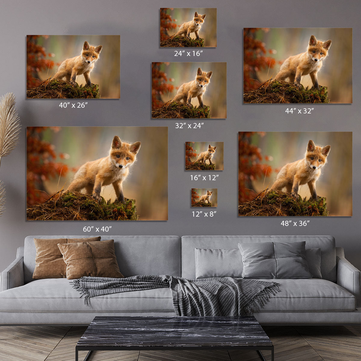 Fox Canvas Print or Poster - 1x - 7