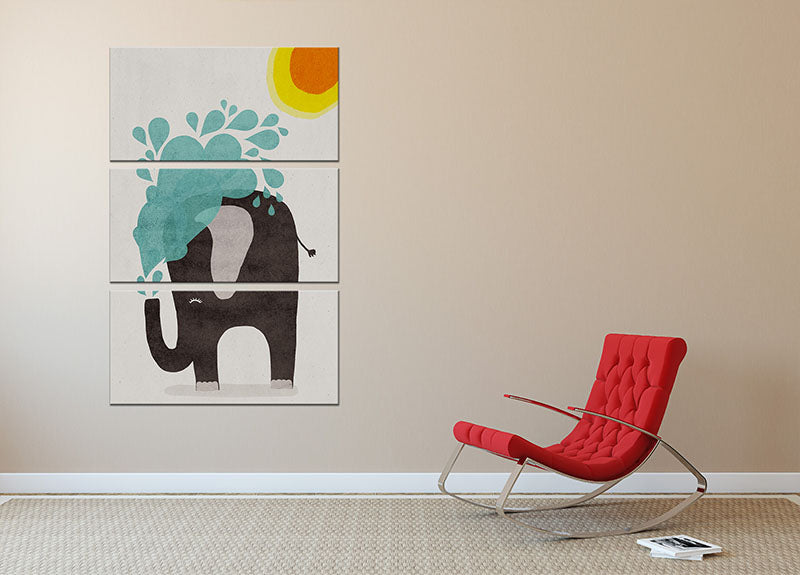 Funny elephant 3 Split Panel Canvas Print - 1x - 2