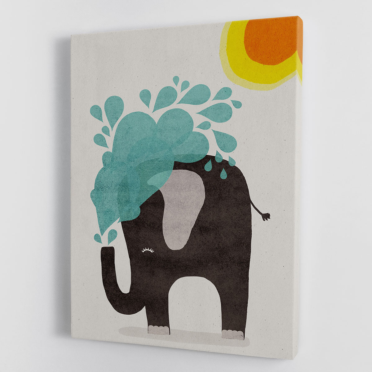 Funny elephant Canvas Print or Poster - 1x - 1