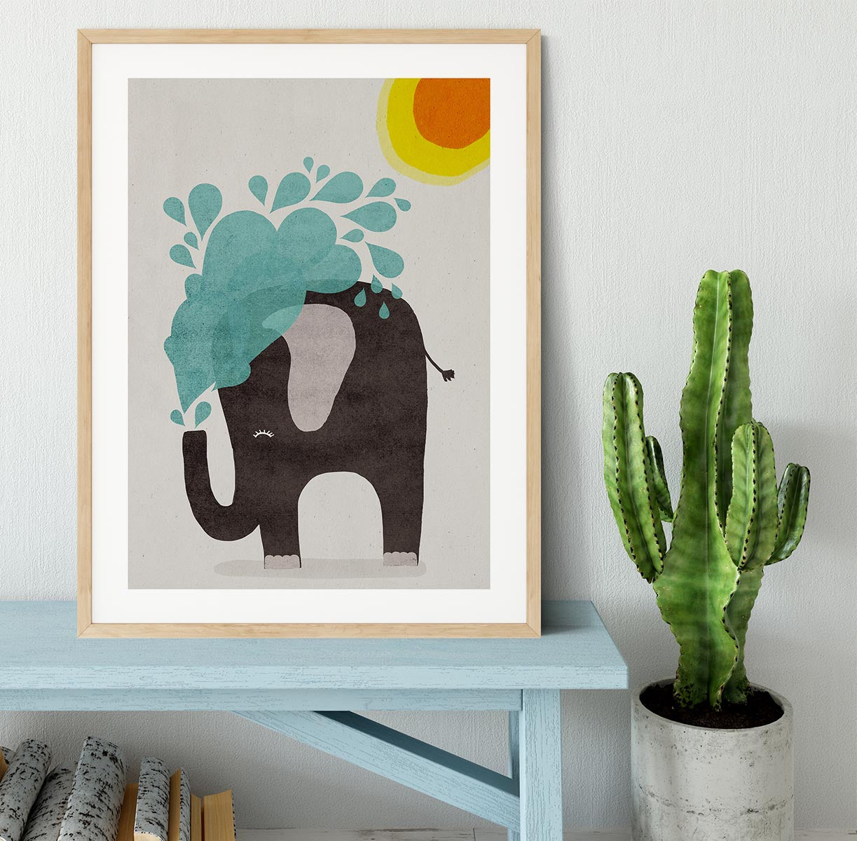 Funny elephant Framed Print - 1x - 3