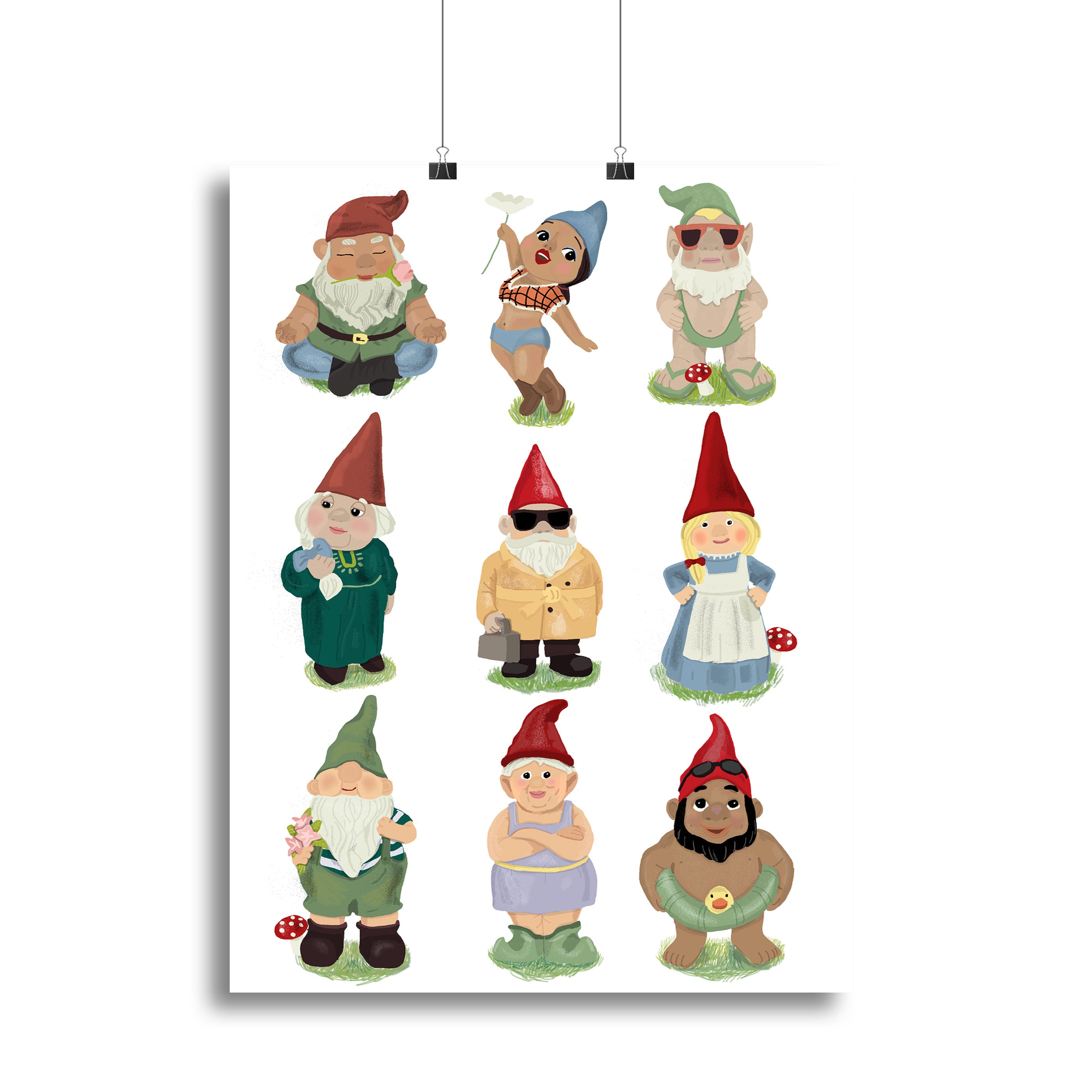 Garden Gnomes Canvas Print or Poster - 1x - 2