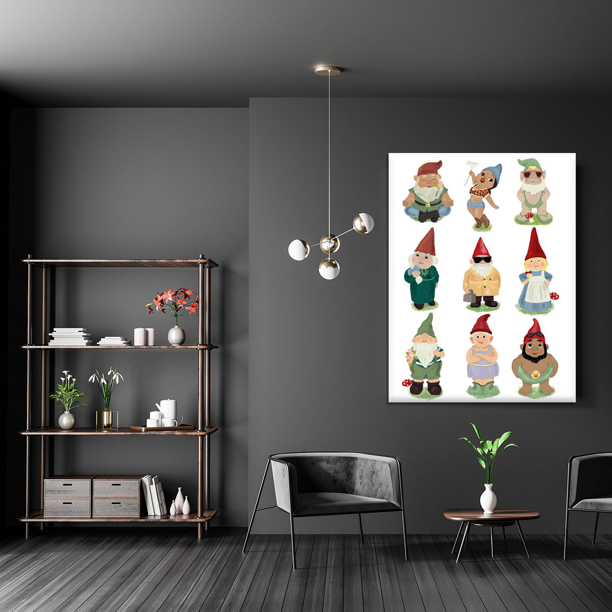 Garden Gnomes Canvas Print or Poster - 1x - 5