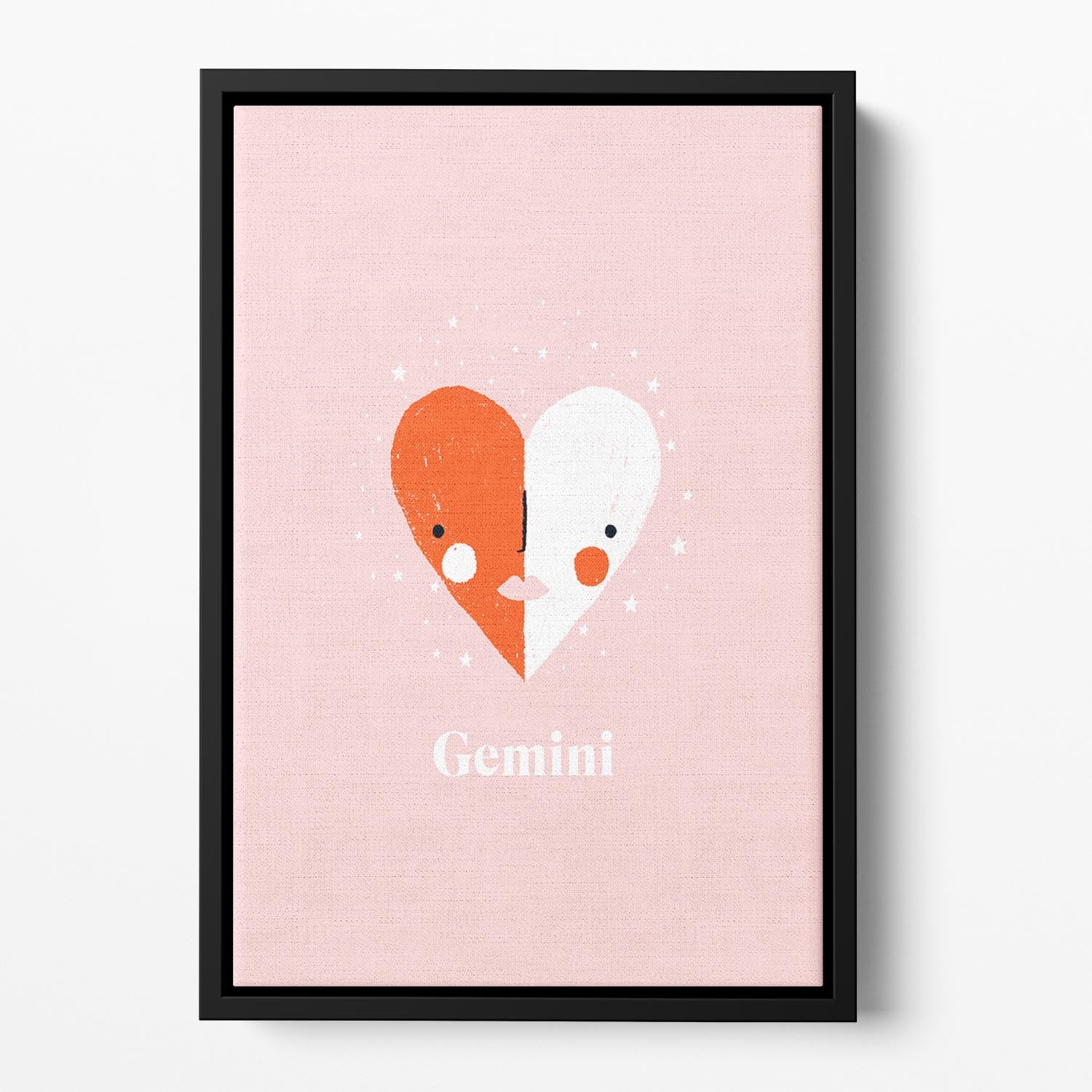 Gemini Motivation Print Floating Framed Canvas - Canvas Art Rocks - 2