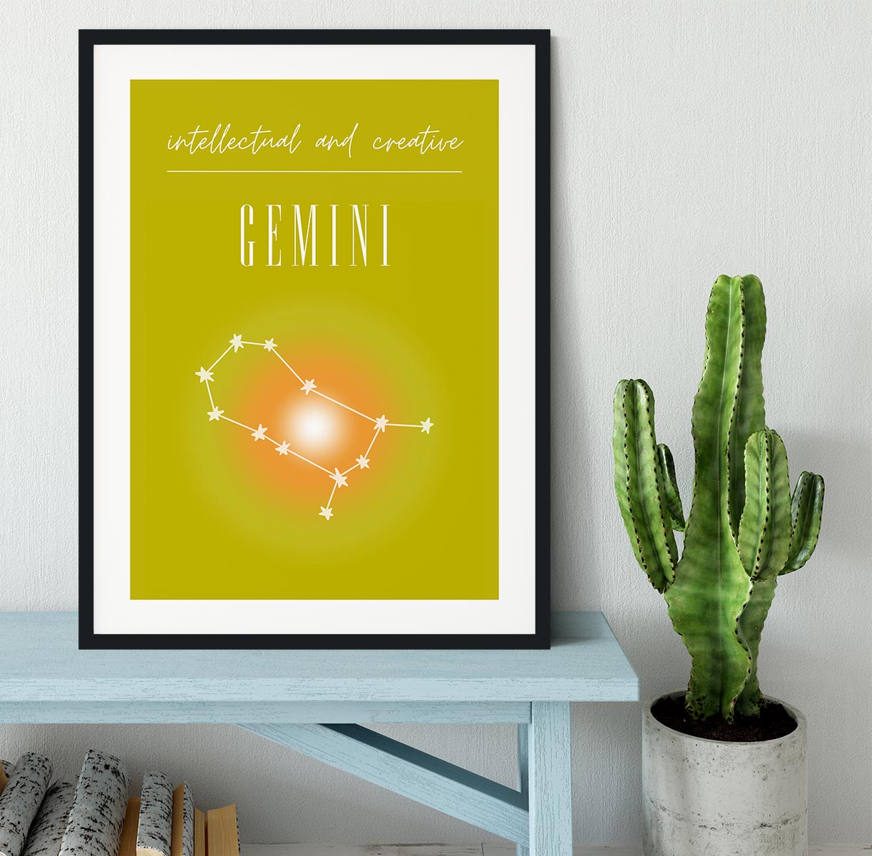 Gemini Zodiac Renewal Art Framed Print - Canvas Art Rocks - 1