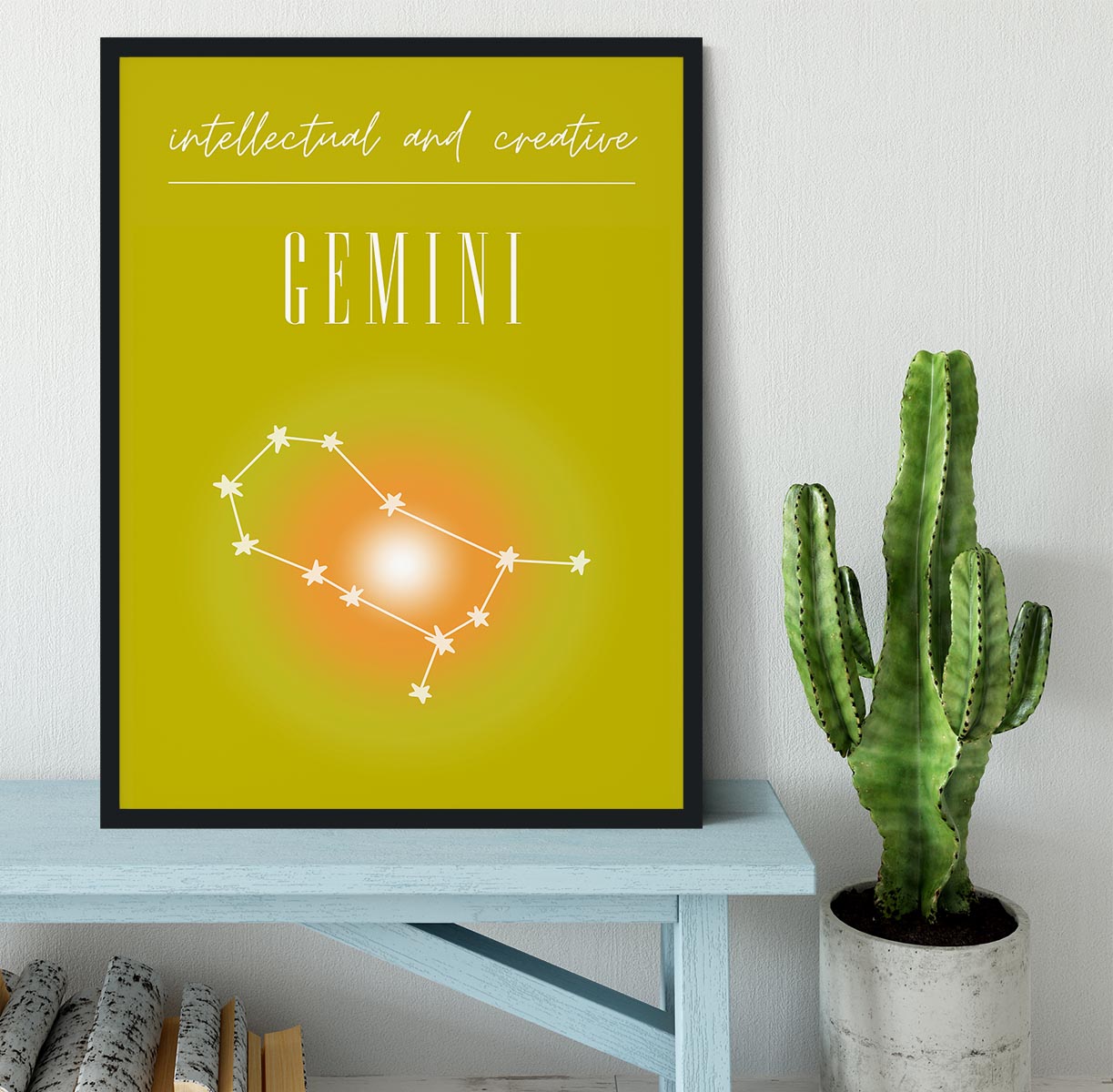 Gemini Zodiac Renewal Art Framed Print - Canvas Art Rocks - 2