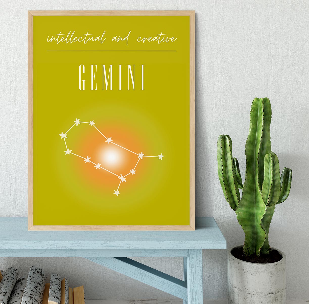 Gemini Zodiac Renewal Art Framed Print - Canvas Art Rocks - 4