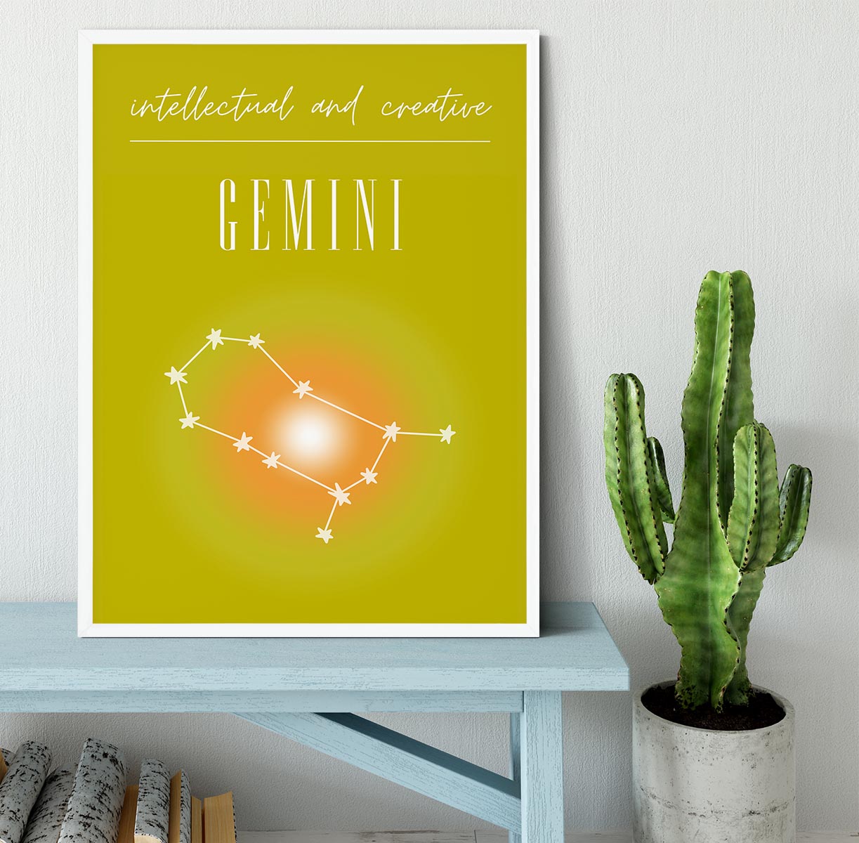 Gemini Zodiac Renewal Art Framed Print - Canvas Art Rocks -6