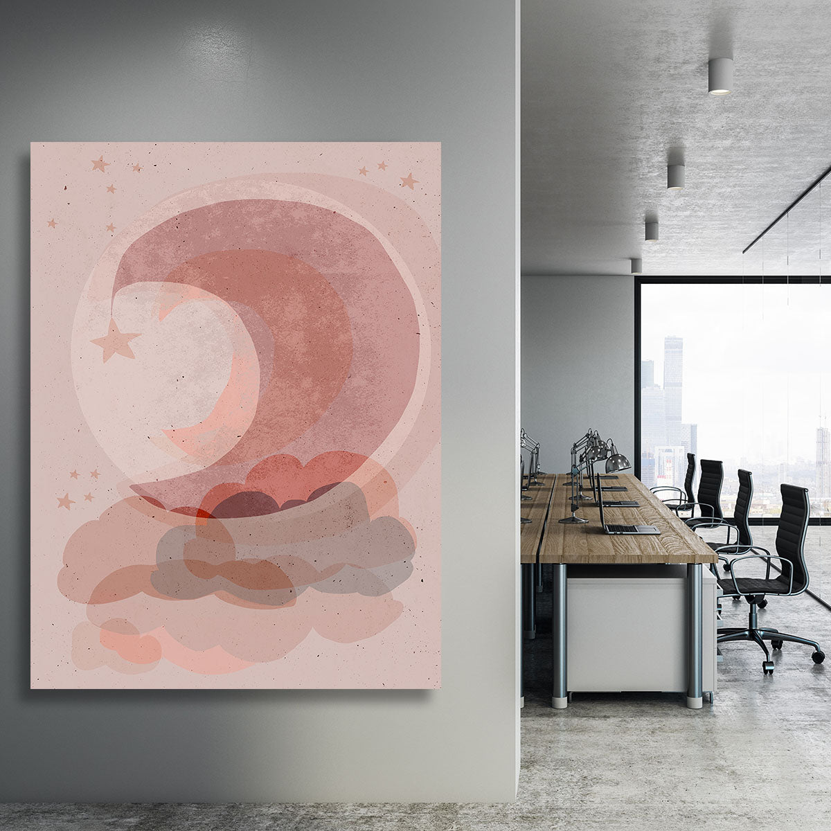 Gentle Moon Canvas Print or Poster - 1x - 3