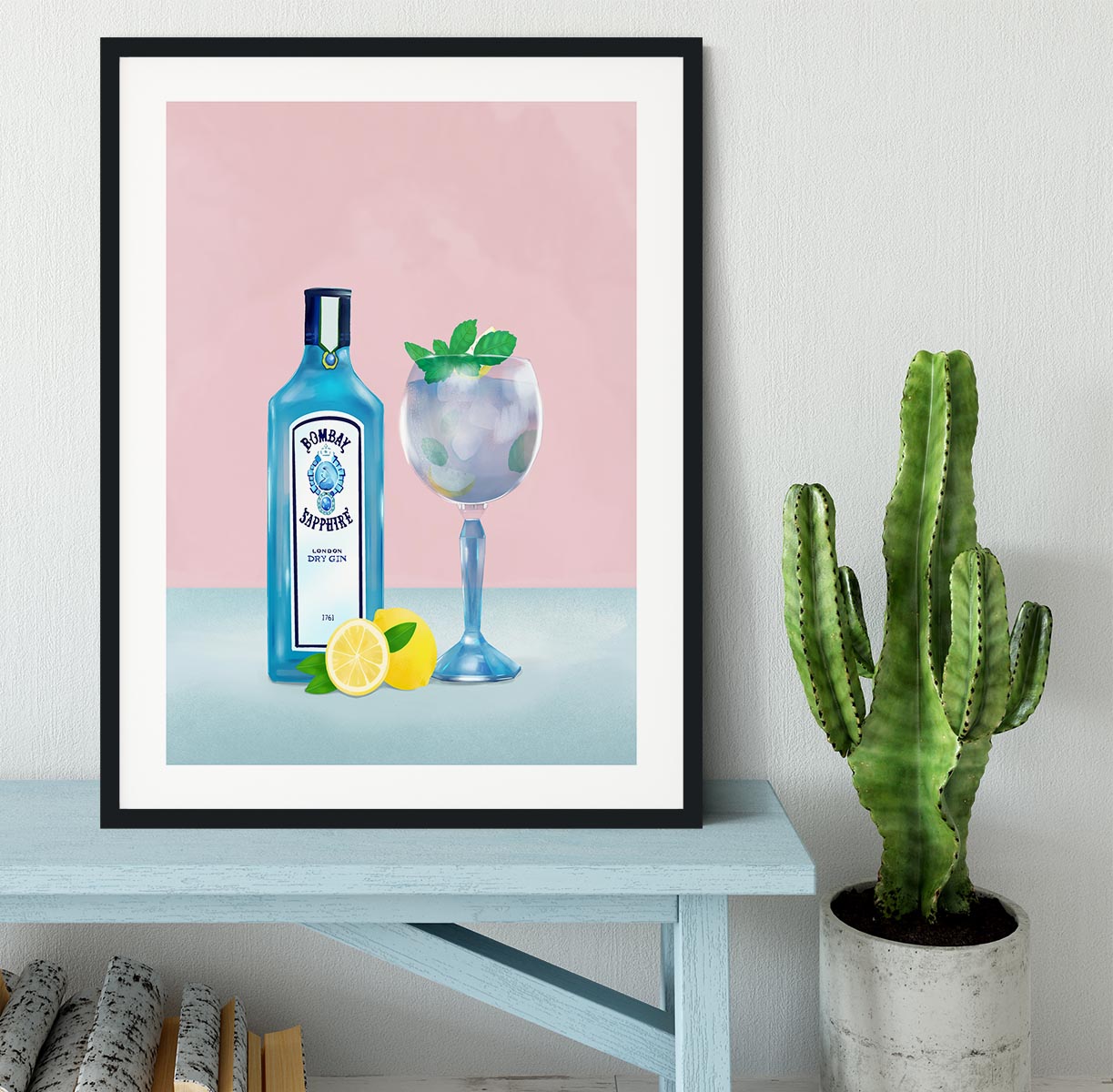 Gin Cocktail Framed Print - Canvas Art Rocks - 1