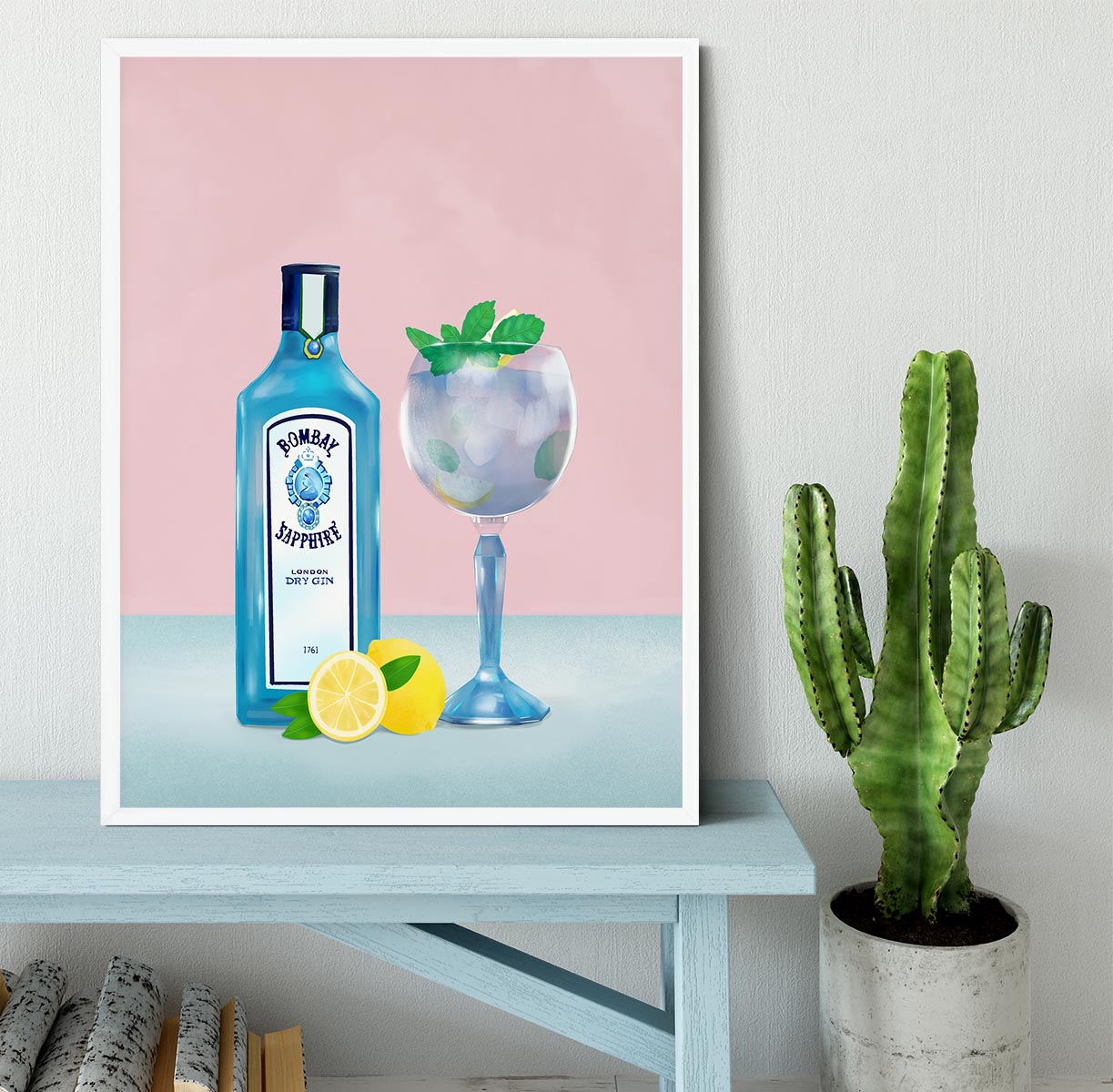 Gin Cocktail Framed Print - Canvas Art Rocks -6