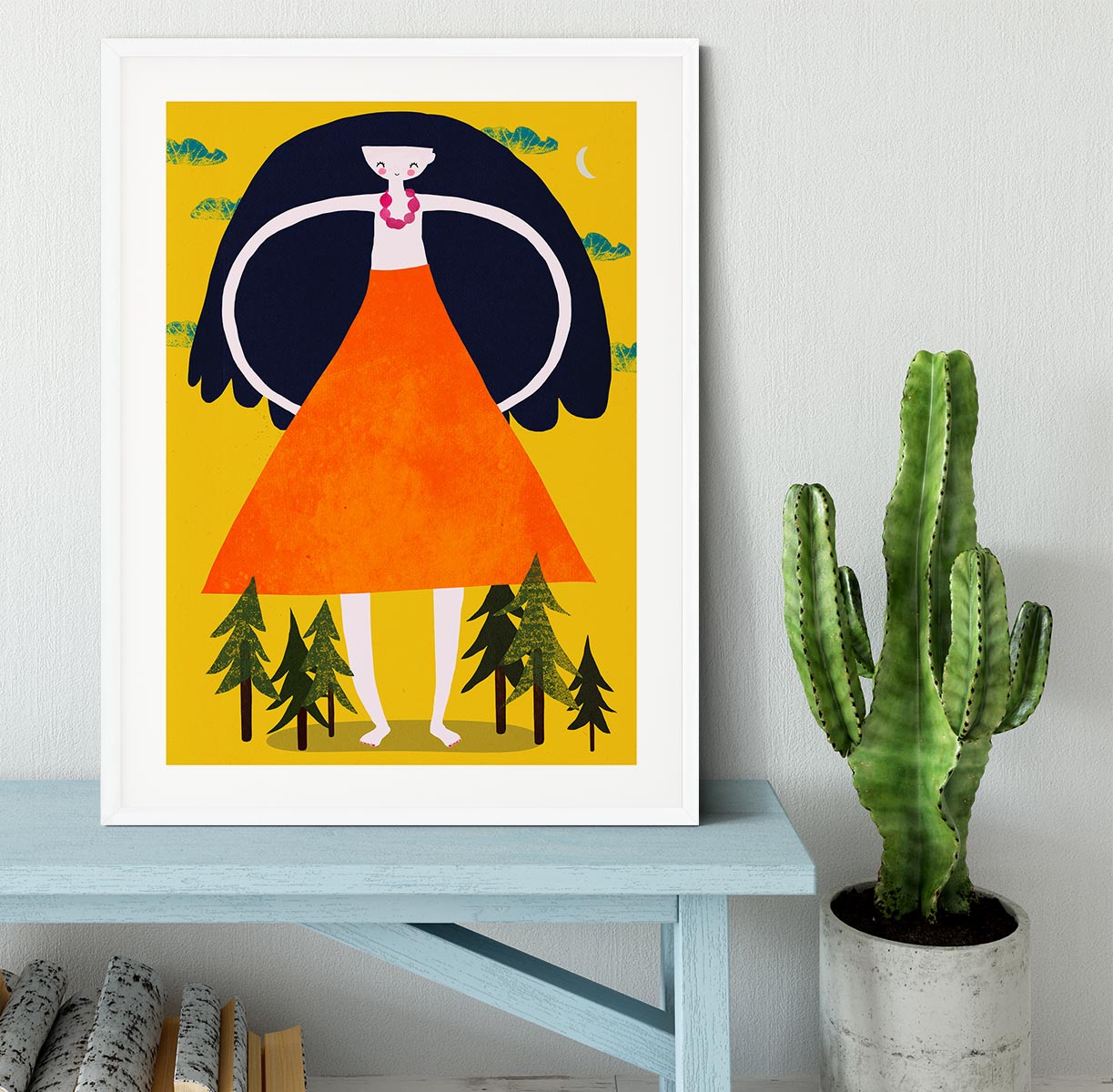 Girant Girl Framed Print - 1x - 5