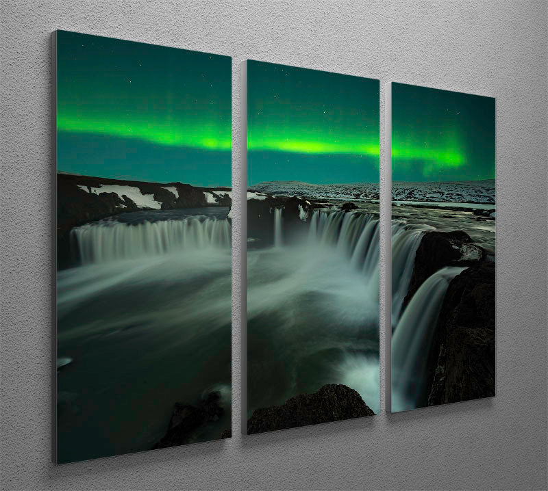 Godafoss 3 Split Panel Canvas Print - Canvas Art Rocks - 2