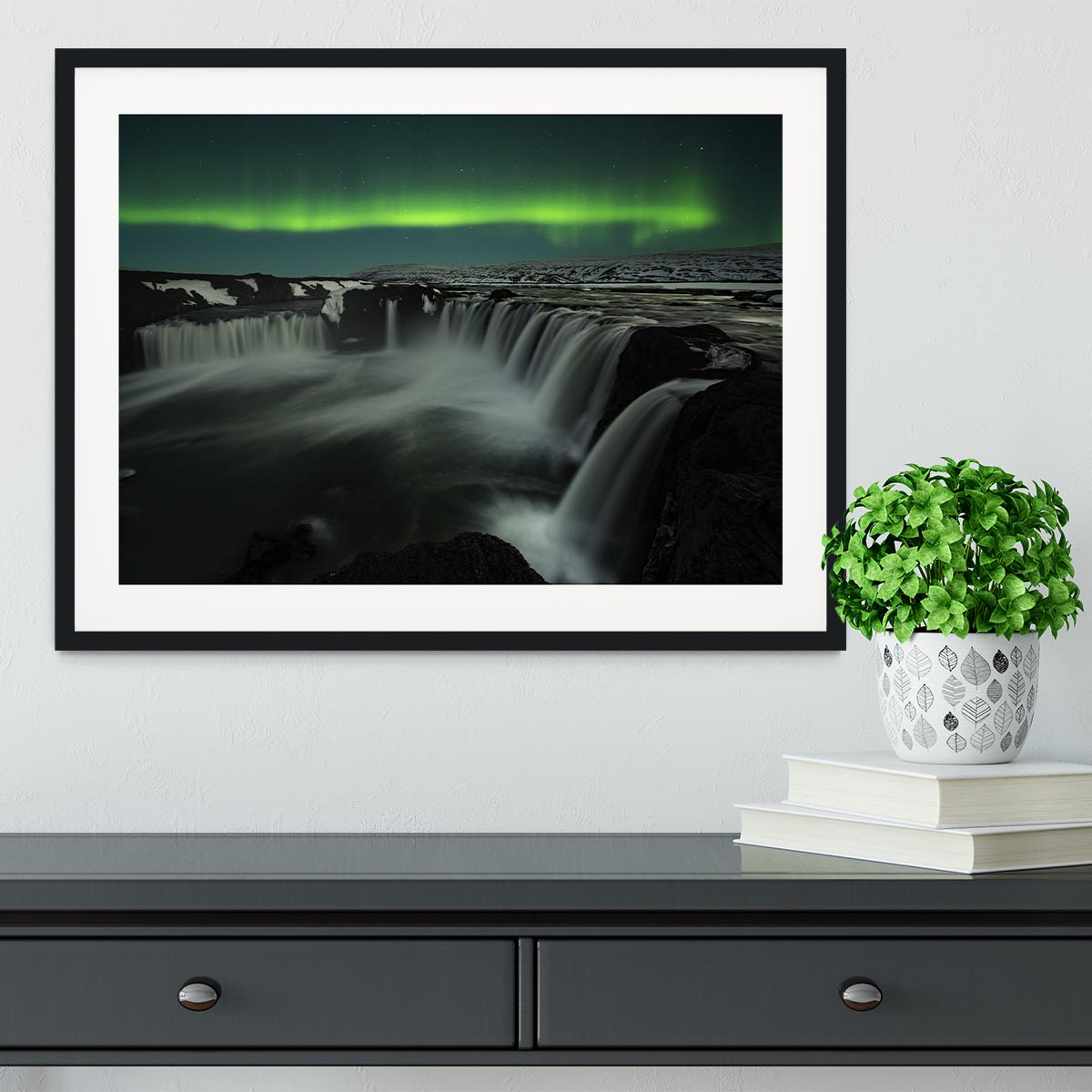 Godafoss Framed Print - Canvas Art Rocks - 1