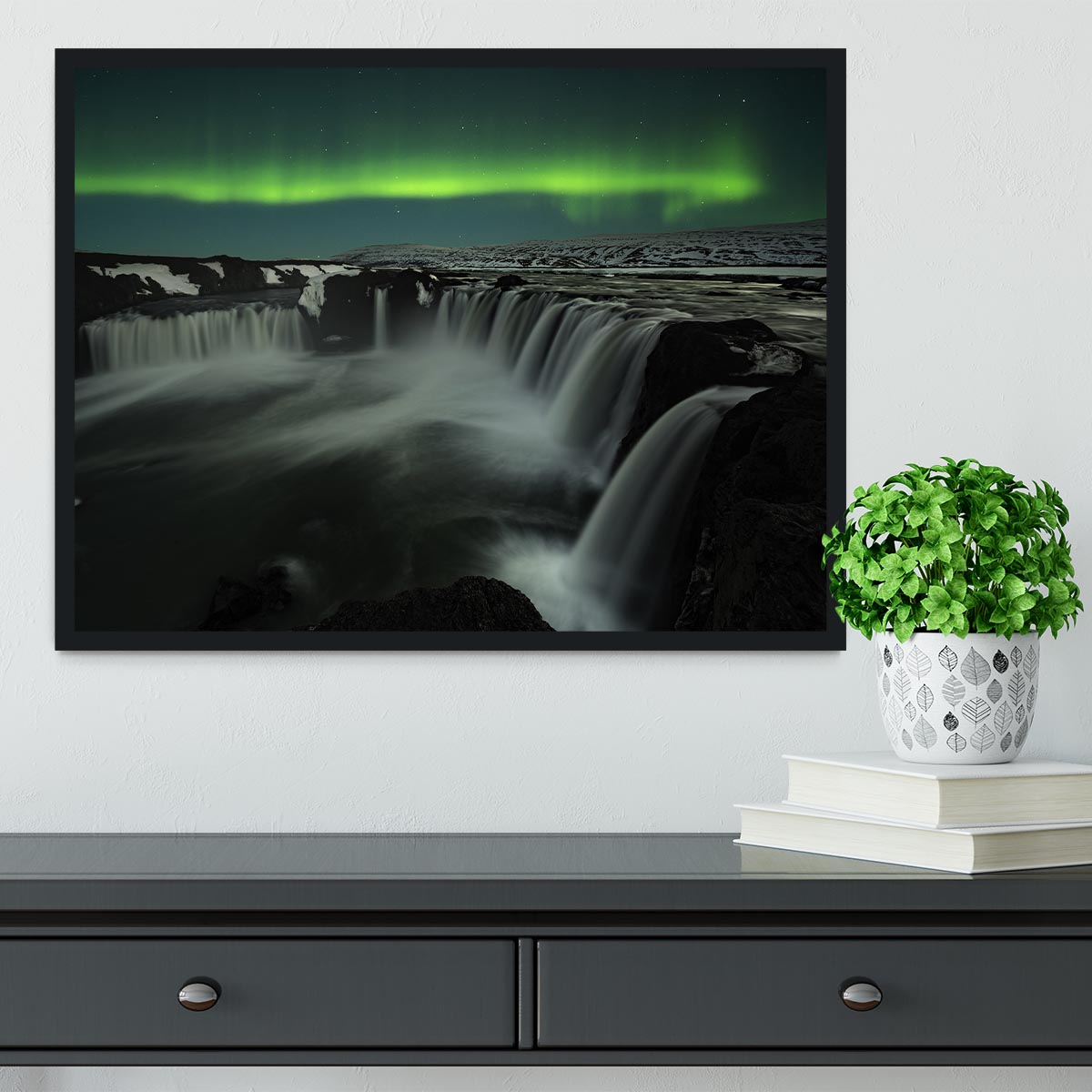 Godafoss Framed Print - Canvas Art Rocks - 2