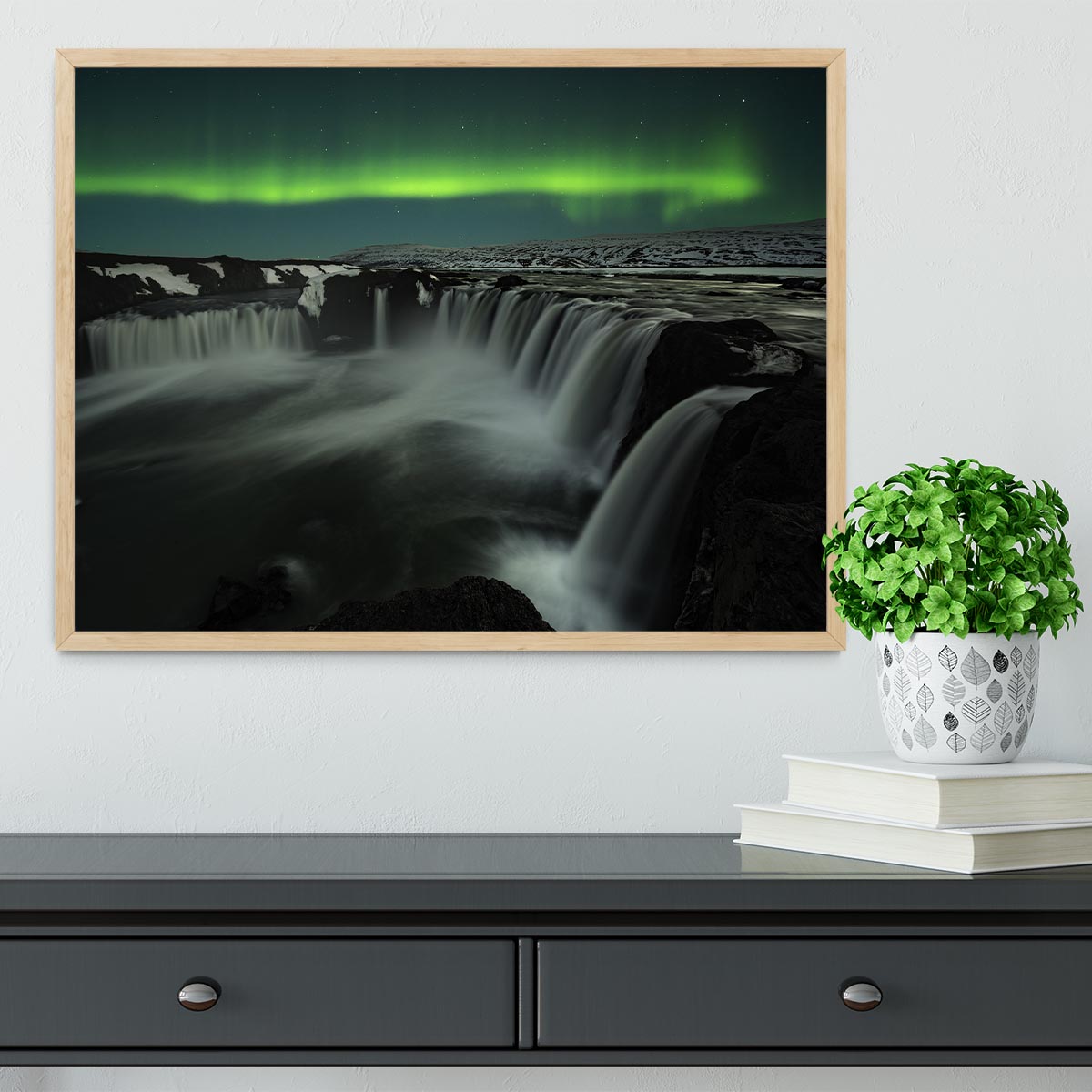 Godafoss Framed Print - Canvas Art Rocks - 4