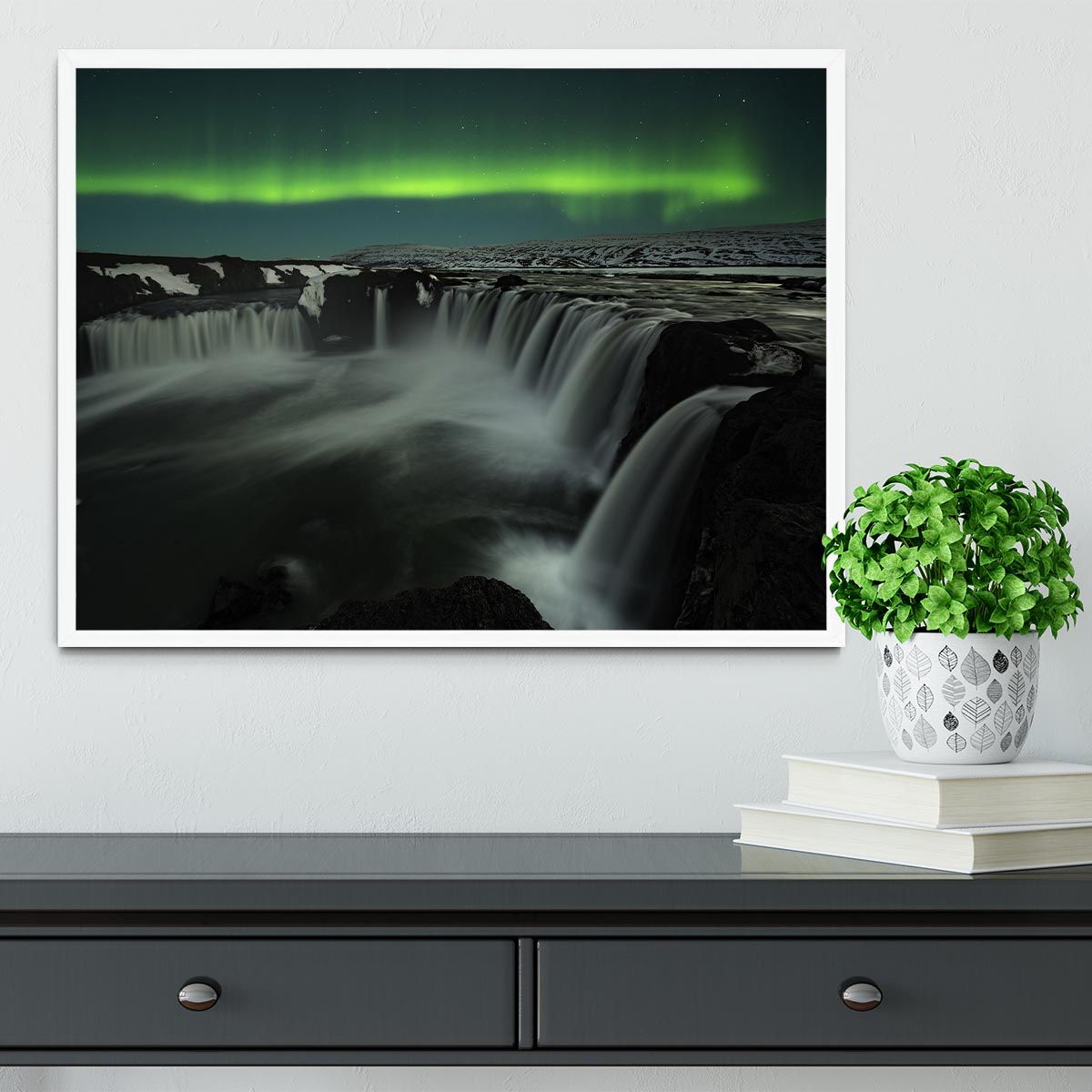 Godafoss Framed Print - Canvas Art Rocks -6