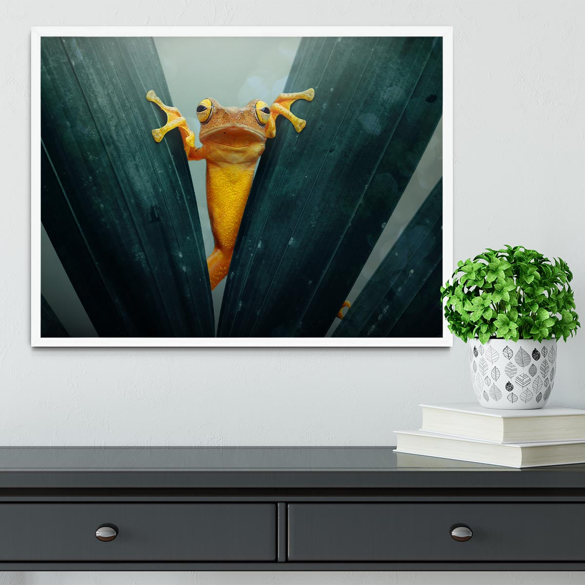 Gold Frog Framed Print - 1x -6