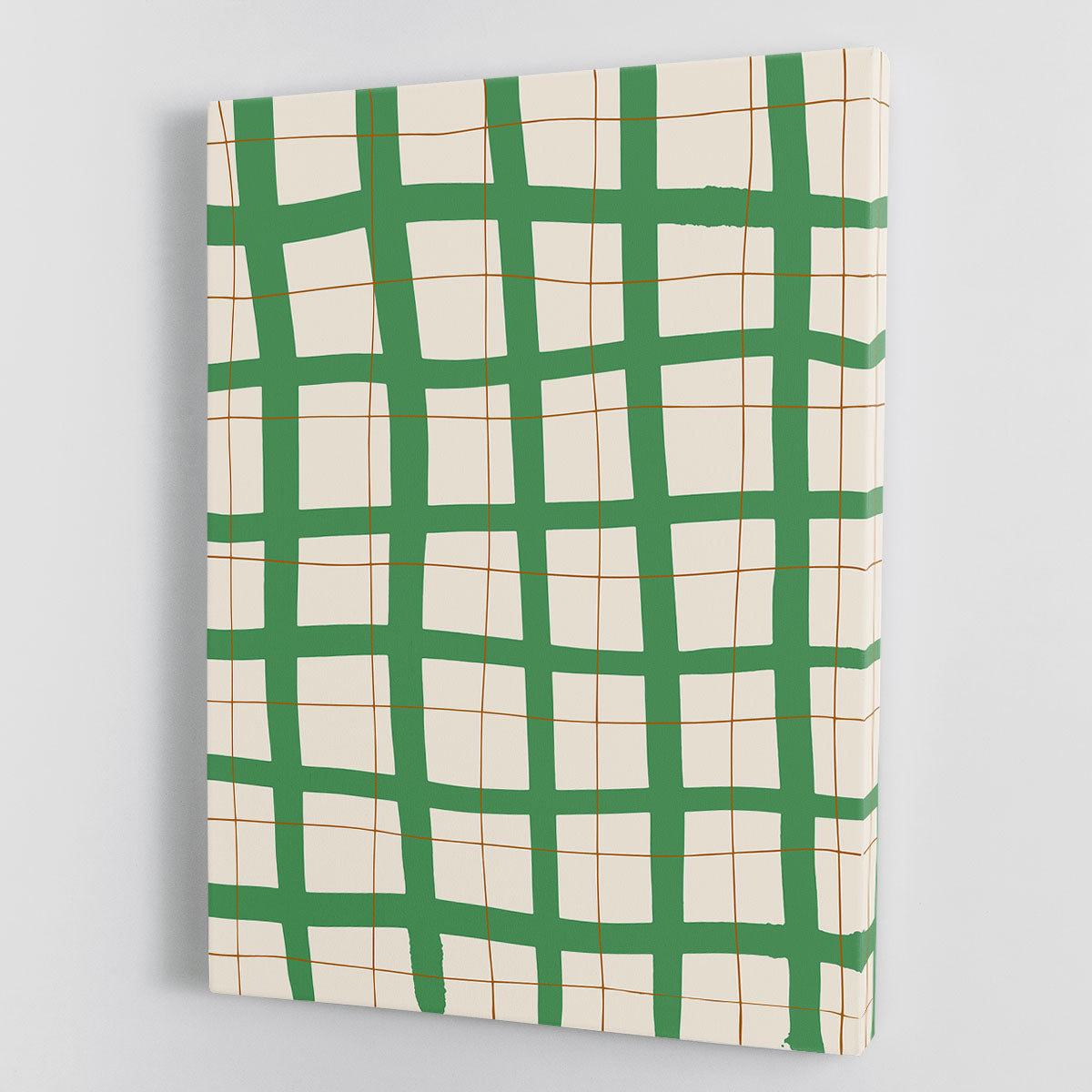 Green Grid Canvas Print or Poster - 1x - 1