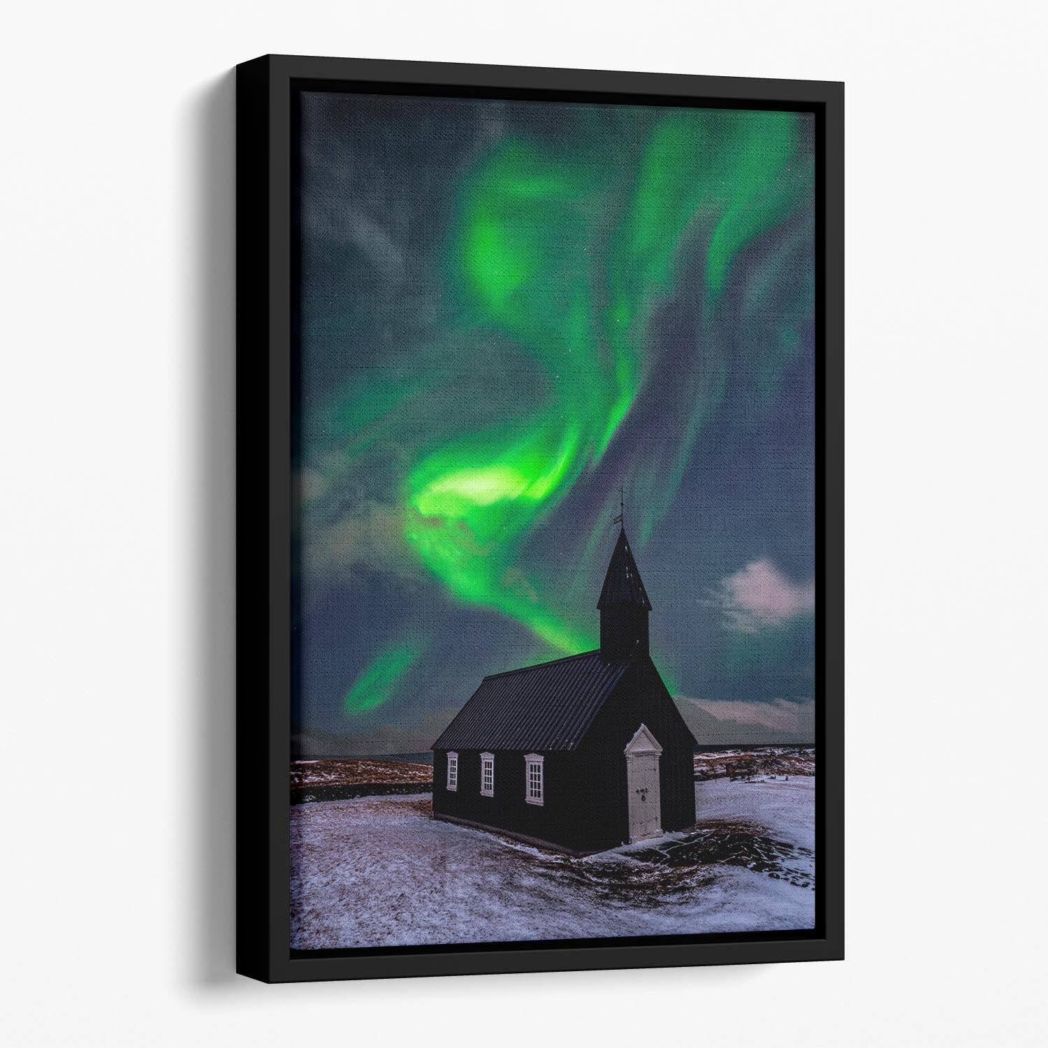 Green Spirits Floating Framed Canvas - Canvas Art Rocks - 1