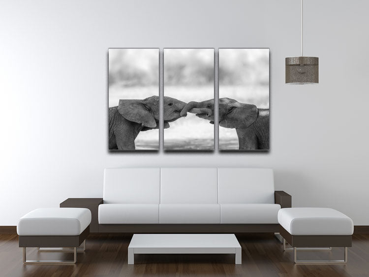 Greetings 3 Split Panel Canvas Print - 1x - 3