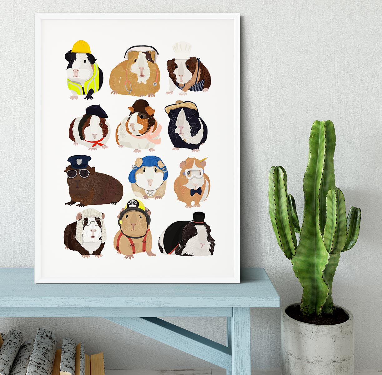 Guinea Pig Working Hr Framed Print - 1x - 5