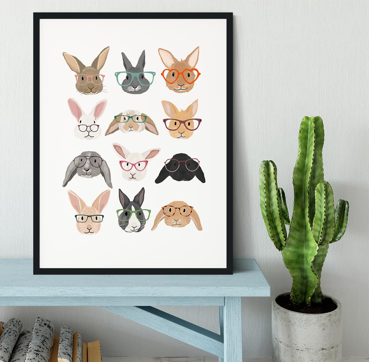 H Rabbits Framed Print - 1x - 1