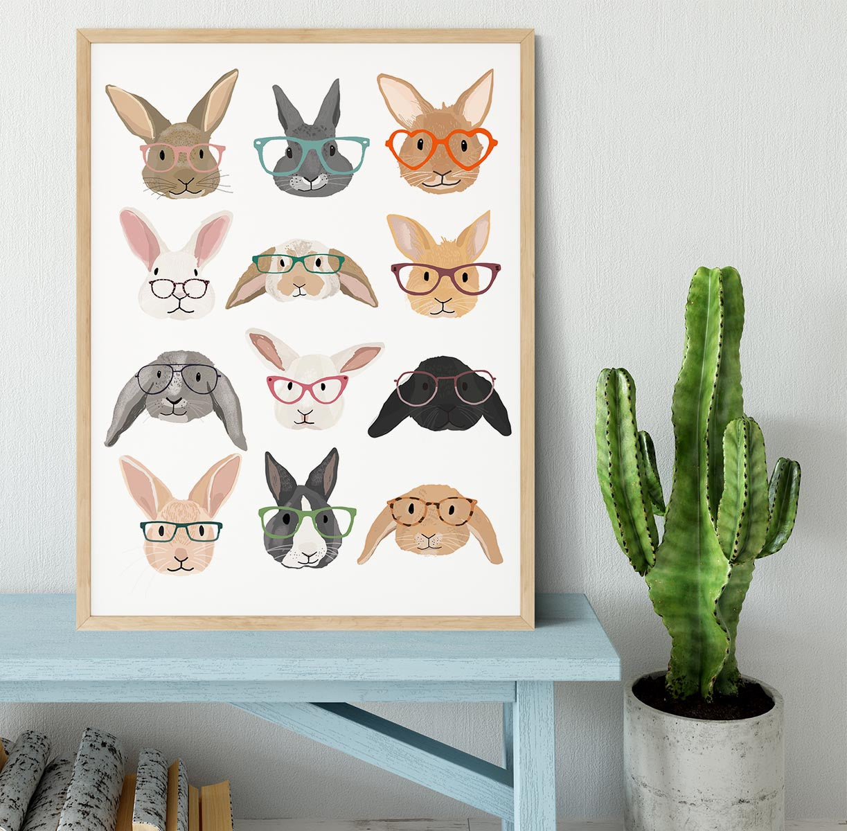 H Rabbits Framed Print - 1x - 4