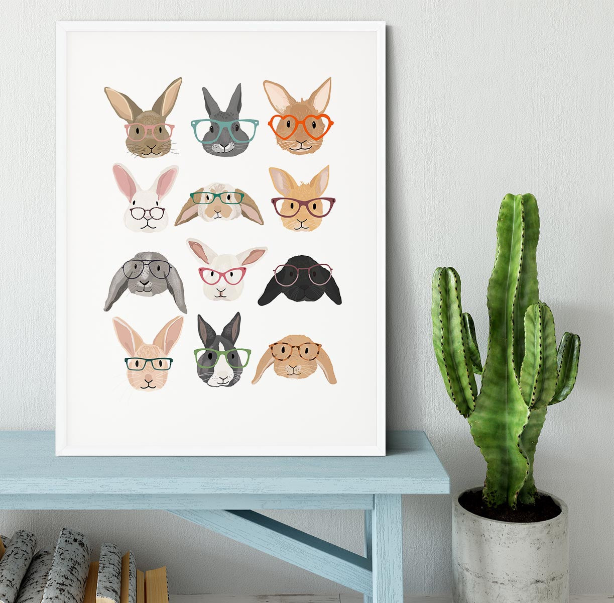 H Rabbits Framed Print - 1x - 5